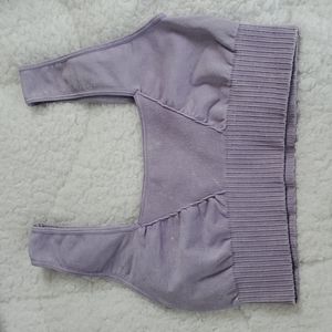 Free People Good Karma Square Neck Bra Light Purple